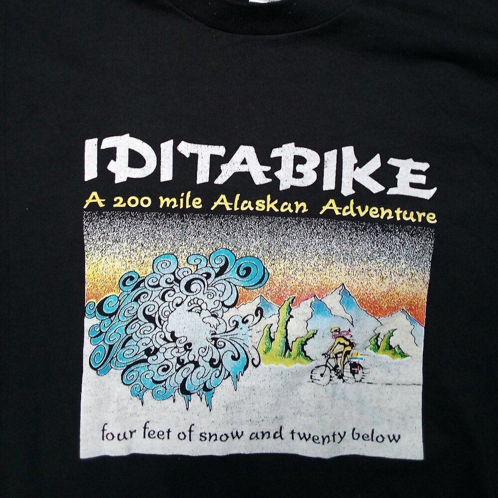 Vintage Iditabike Alaskan Adventure Ride T-Shirt